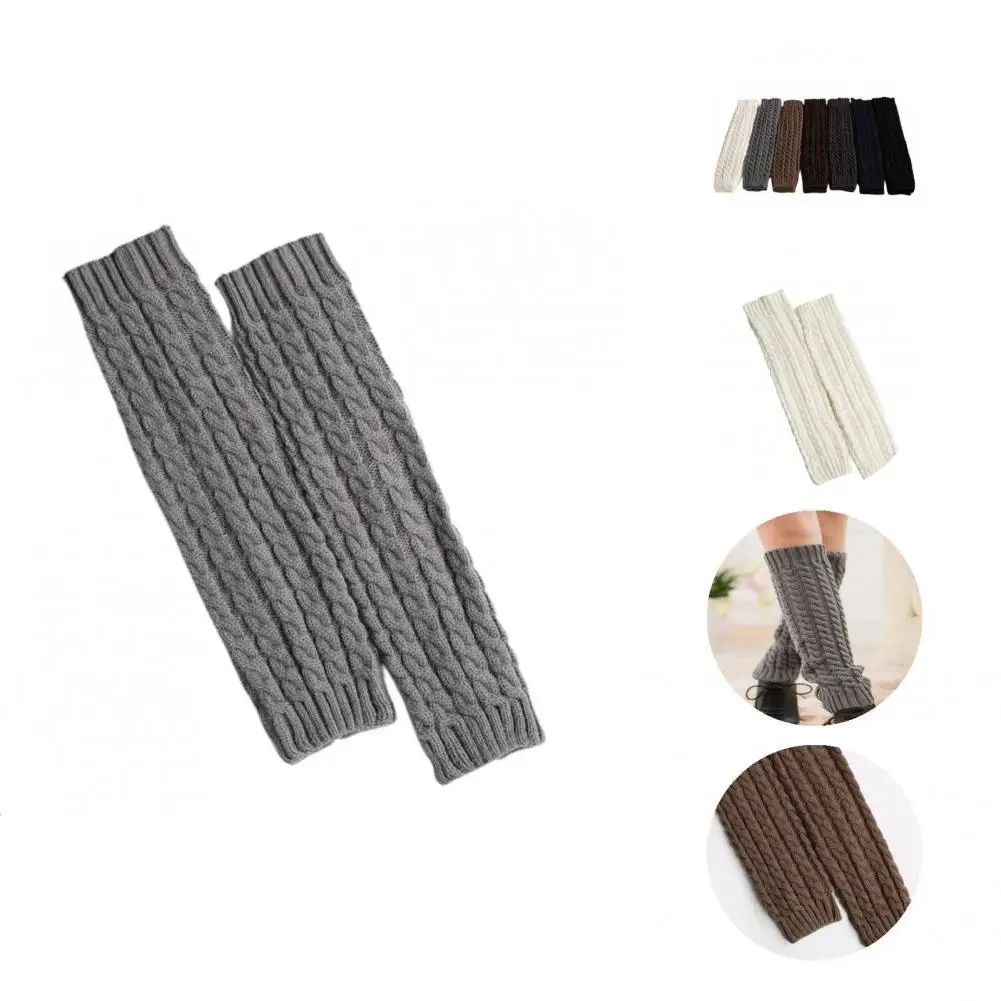 

Anti-fade Washable Good Elastic Women High Socks Winter Leg Warmers for Autumn