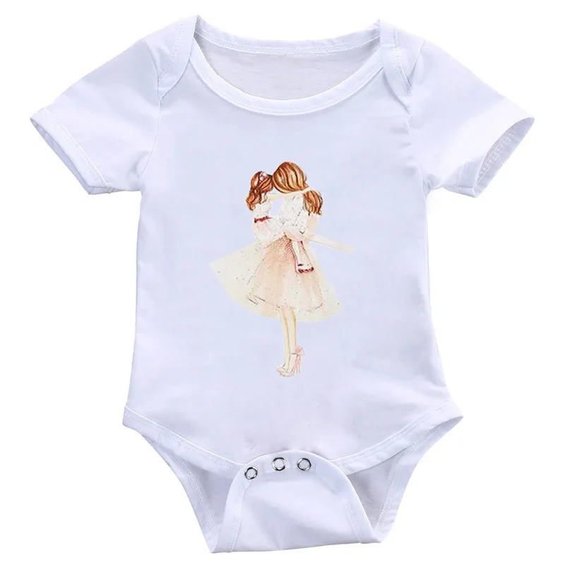 Семейная Одежда для мальчиков боди детей комбинезон с коротким рукавом белые