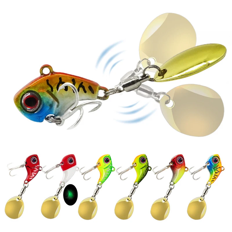 

Metal Mini VIB With Spoon Fishing Lure 8g 13g 16g 20g Hard Fishing Tackle Pin Crank bait Vibration Spinner Sinking Bait Jigging