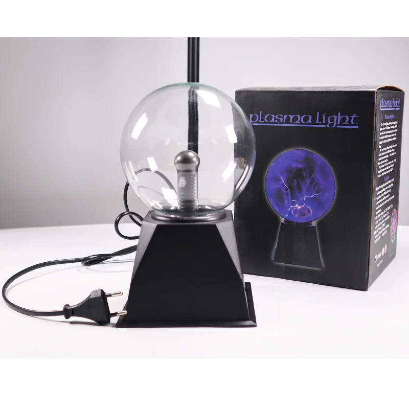 Novelty Magic Crystal Plasma Ball Touch Lamp 3/4/5/6 inch 220V Glass Sphere Lighting ball Light Table | Освещение