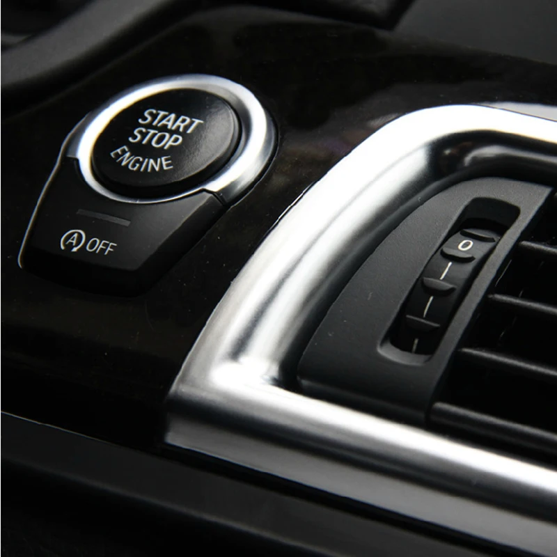 Car Dashboard Console Air Conditioning Outlet Vent Trim Decoration frame Cover 3D stickers For BMW 5 Series F10 F18 Accessories |