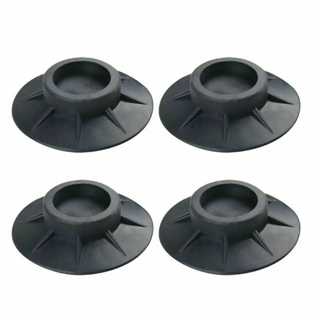 

4Pcs Feet for Washing Machine Walking Pad Rubber Anti Vibration Noise Reduce Shake Free Shock Absorbing Non-slip Foot Pads Black