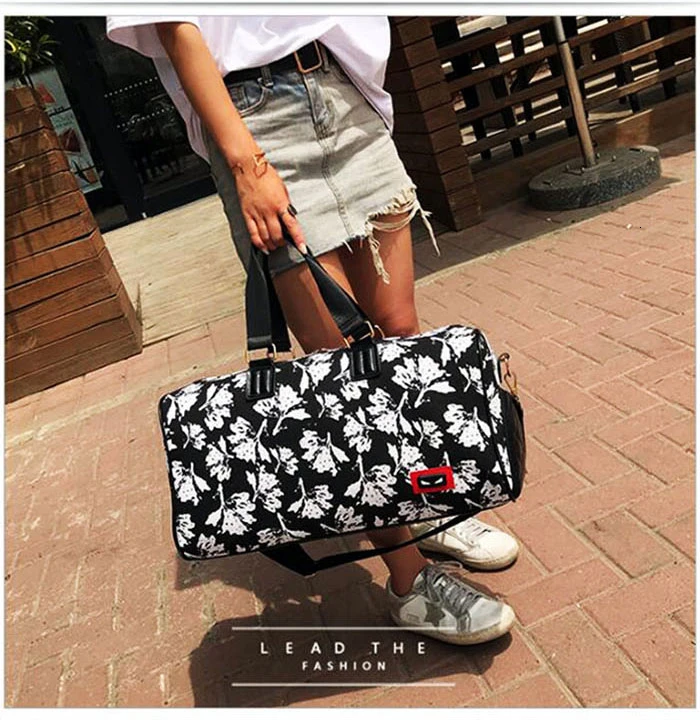 New Flowers Women Gymtas Yoga Bolsa Waterproof Sports Bags Shoes Men Gym Bags For Training Bag Tas Fitness Travel Sport Handbag