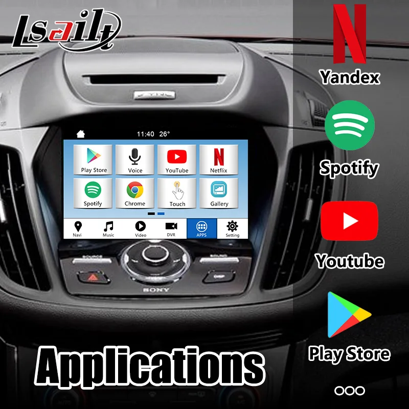 Lsailt Android видеоинтерфейс для Ford Escape Focus Kuga Edge Explorer GPS навигационная коробка