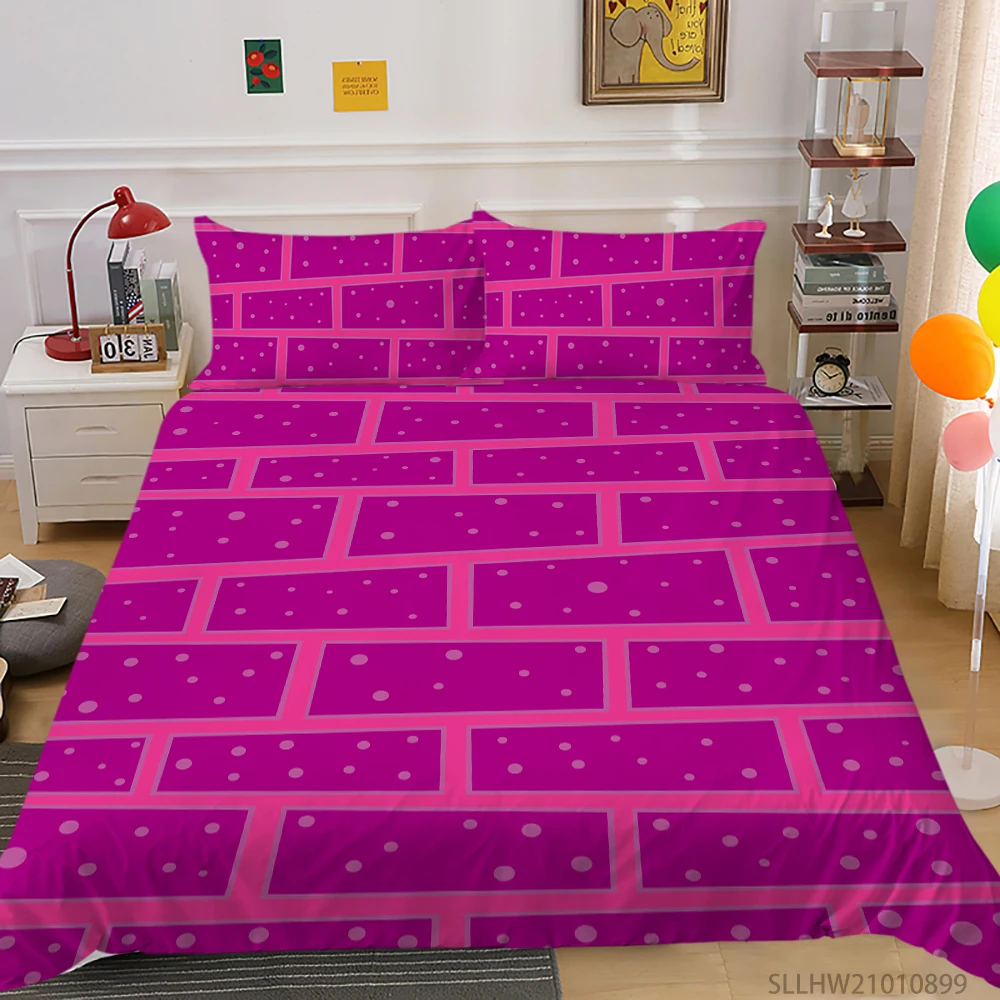 

King Size Bedding Set Duvet Cover Set Cartoon Pattern Design Queen Full Double Single Twin Room Decoration