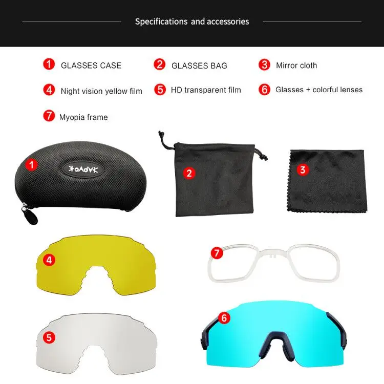 

3 Lens Photochromic Cycling Glasses UV400 MTB Glasses Bike Goggles Bicycle Sport Sunglasses Cycling Men Eyewear Oculos Ciclismo