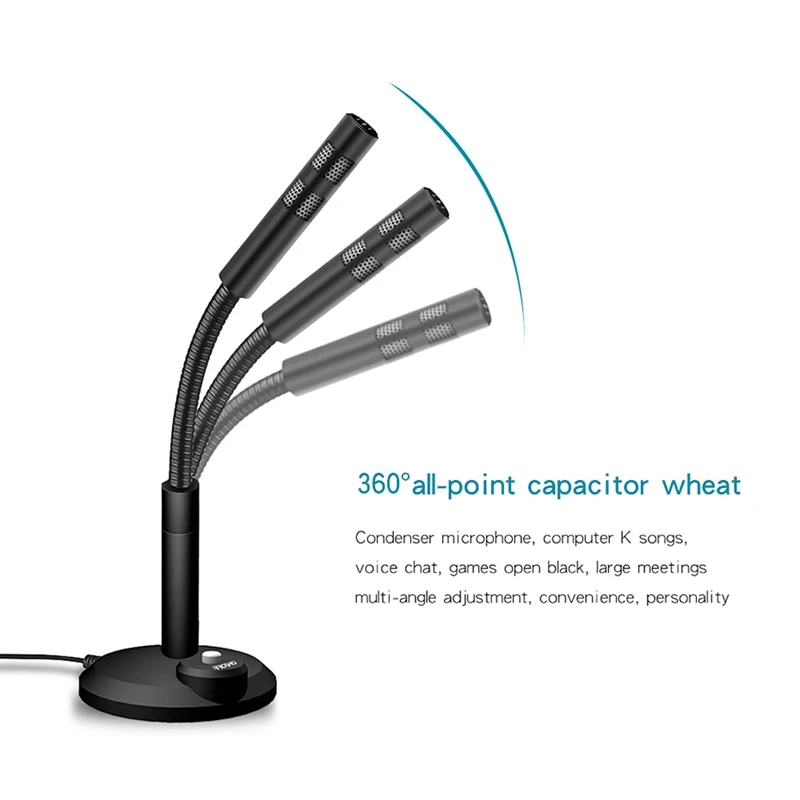 Микрофон для ПК подключи и работай 3 5 мм домашняя студия всенаправленный