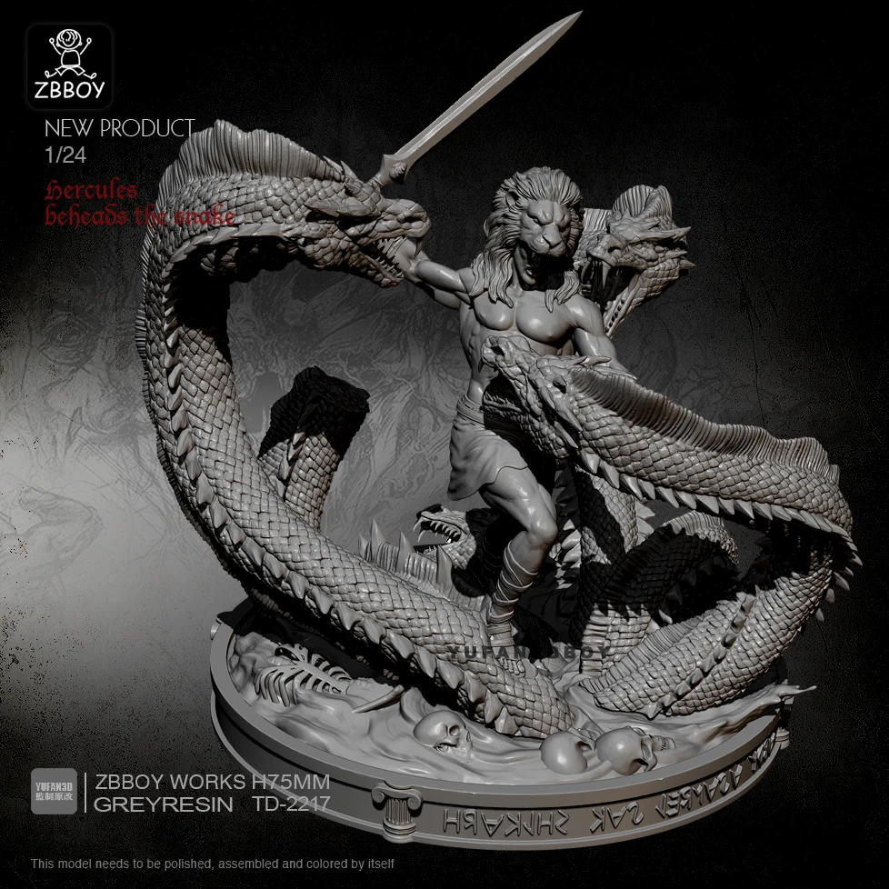 Наборы моделей из смолы 75 мм God of War Leech самосборные TD-2217 | Игрушки и хобби