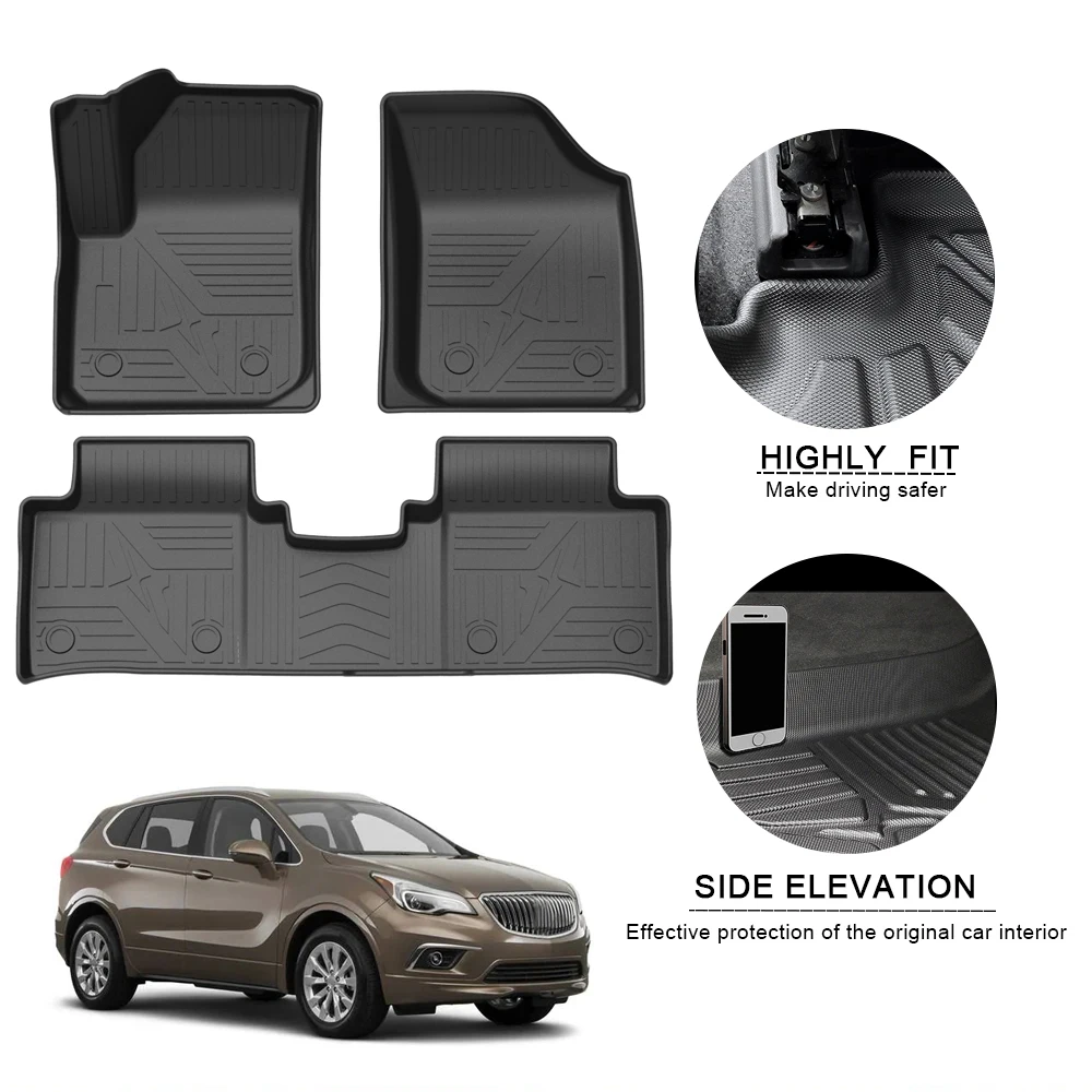 

Waterproof Non-Slip Floor Mat TPE Accessories For Buick Envision 2014 2015-2020 5Seat Car Fully Surrounded Special Foot Pad