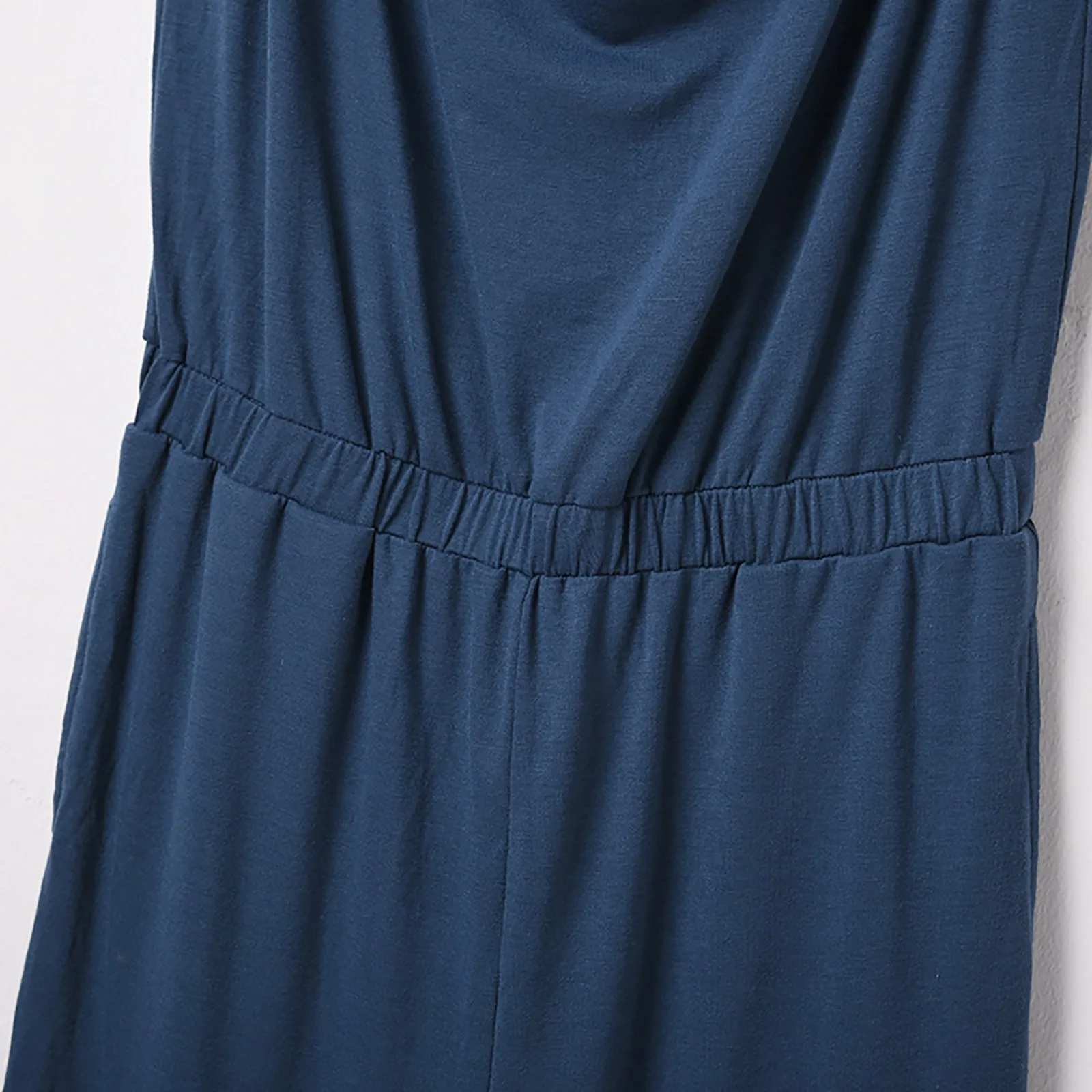 

Summer Jumpsuits Women's Fashion Solid Color Bodysuit Suspenders Wide Leg Plus Size Jumpsuit 2021 combinaison femme Clothing