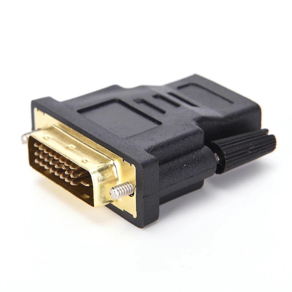 DVI D 24 + 1 pin типа папа к совместимому с HDMI Женский M F адаптер конвертер для HDTV ЖК