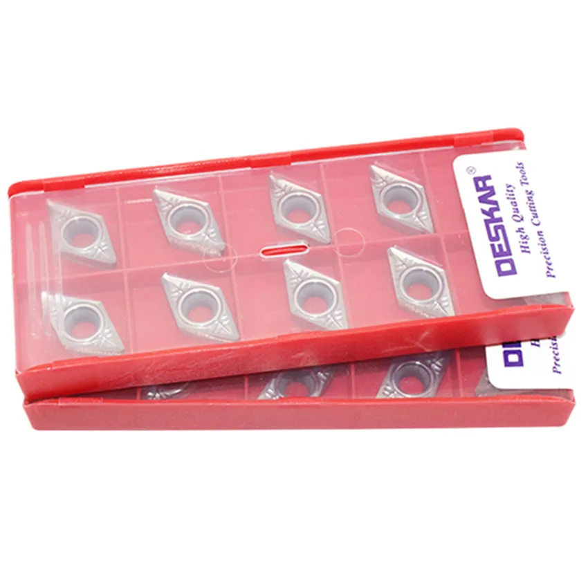 

DESKAR DCGT070202-AL K10/DCGT070204-AL K10/DCGT11T302-AL K10/DCGT11T304-AL K10/DCGT11T308-AL K10 CNC carbide insert 10PCS/BOX