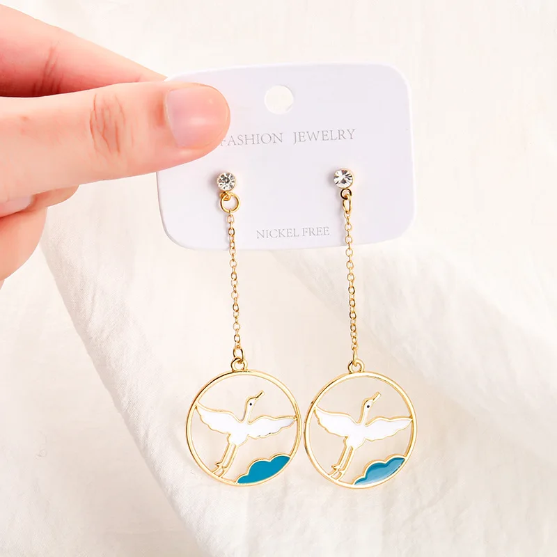 

New The Untamed Grandmaster of Demonic Cultivation Wei wuxian Lan wangji 925 Earrings Hanfu tassel Fashion jewelry Gifts