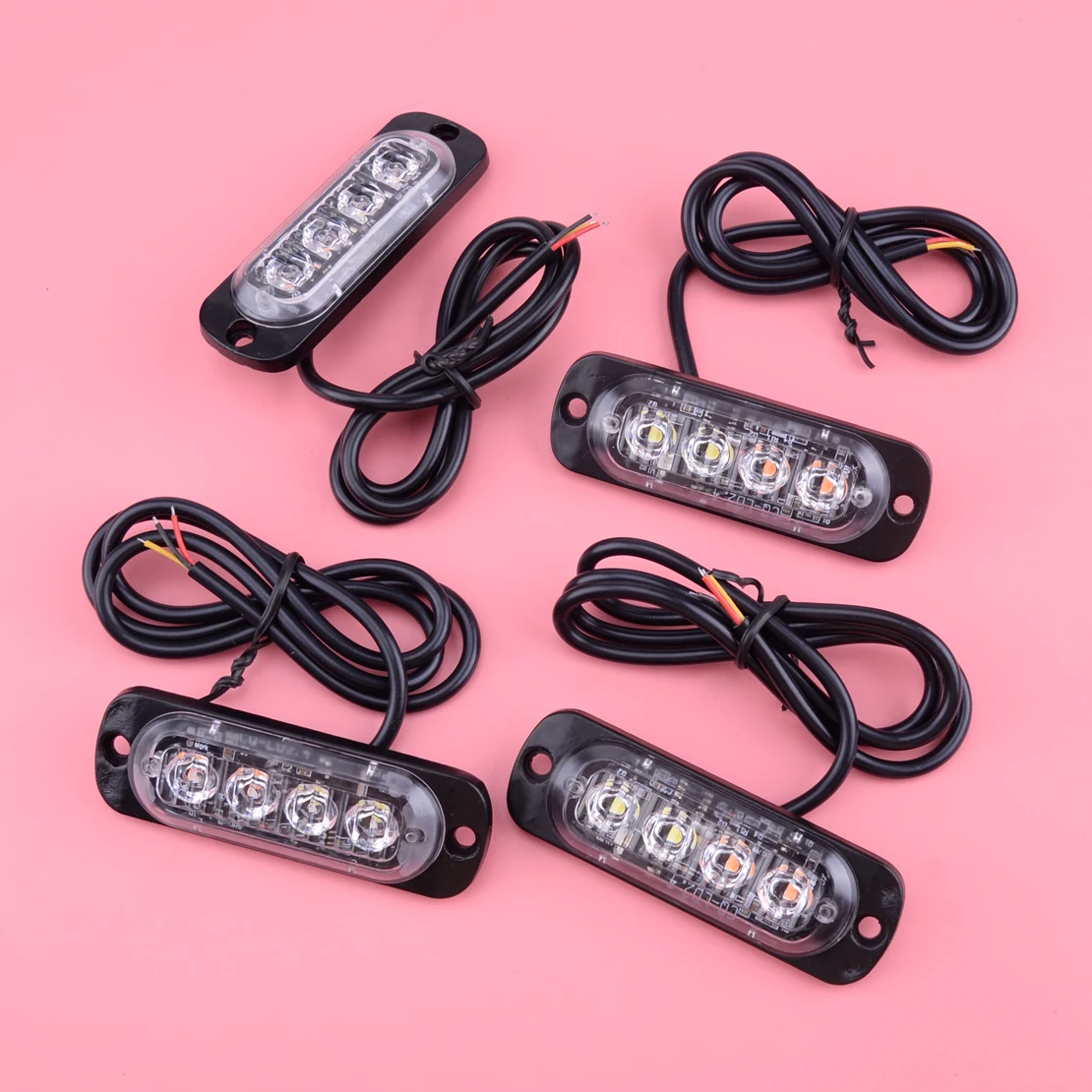 CITALL 12 24V 4 шт. Универсальный Белый/янтарный поверхностного монтажа 20W светодиодный