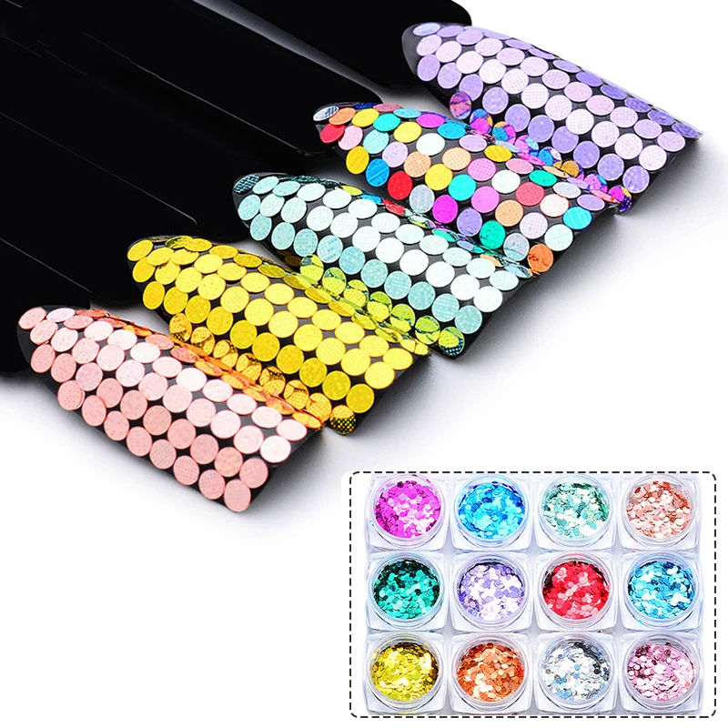 Четыре лилии 1 г/кор. ослепительный круглый дизайн ногтей блестящие формы