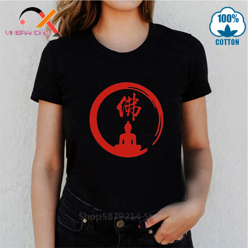 Футболка с китайским символом Будды Enso Zen Circle of образование футболка медитация