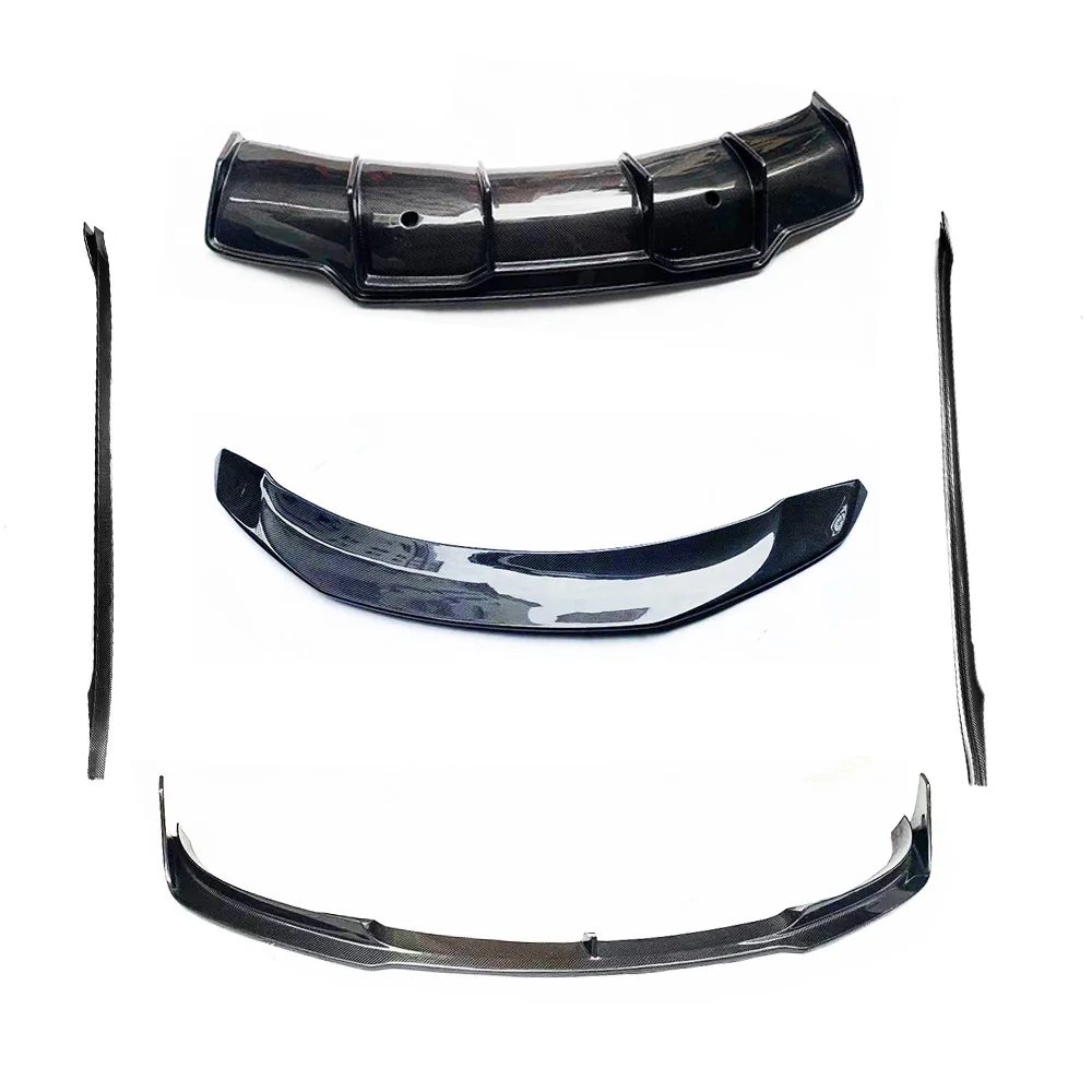 Carbon Fiber Bodykit Front lip &amp Diffuser Side Skirt Spoiler for Tesla Model 3 Car Styling Body Kit | Автомобили и мотоциклы