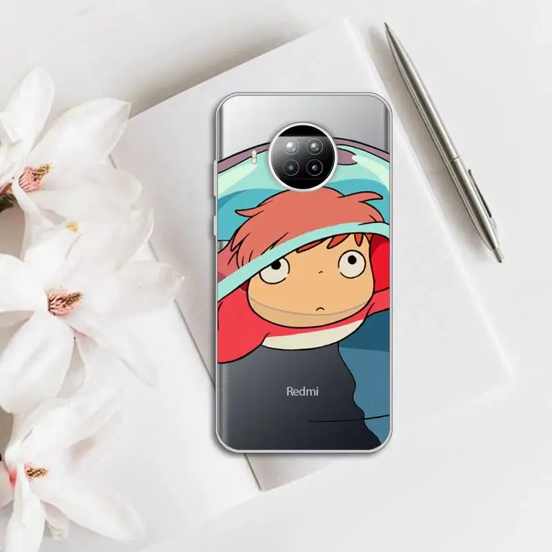 

Hayao Miyazaki anime ponyo Phone Case Transparent for Xiaomi mi note 10 8 9 t HUAWEI p30 40 11 Samsung S 8 9 10 20 pro lite