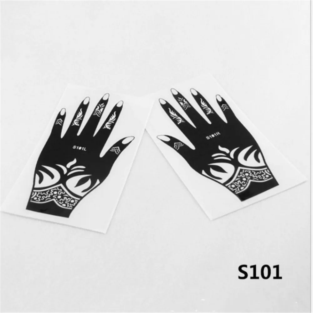 

1pc Temporary Tattoo Stencil Body Art Painting Tool Men Women Indian Henna Pattern Beauty Waterproof Fake Arm Hand Tatoo Sticker
