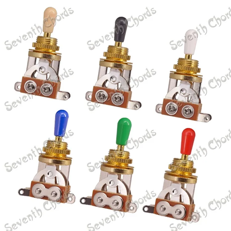 

Электрогитара золотого цвета, 2 шт., 3-позиционный переключатель звукоснимателя, 6 цветов, пластиковый наконечник на выбор