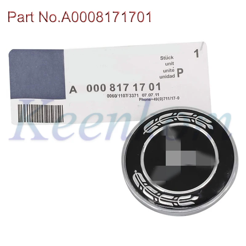 Черная эмблема капота A0008171701 для Mercedes W124 W140 W163 W202 W203 W204 W210 W211|Эмблемы| |