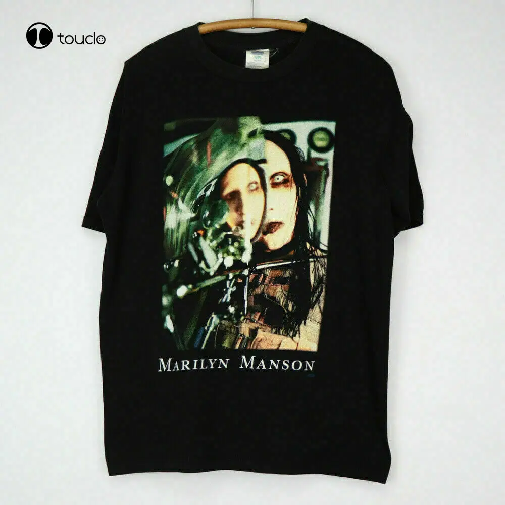 

New Rare Vintage 1997 Marilyn Manson Beautiful People T Shirt Hot Sale Sleeves Cotton Men T-Shirt Top Cotten Tee Shirt
