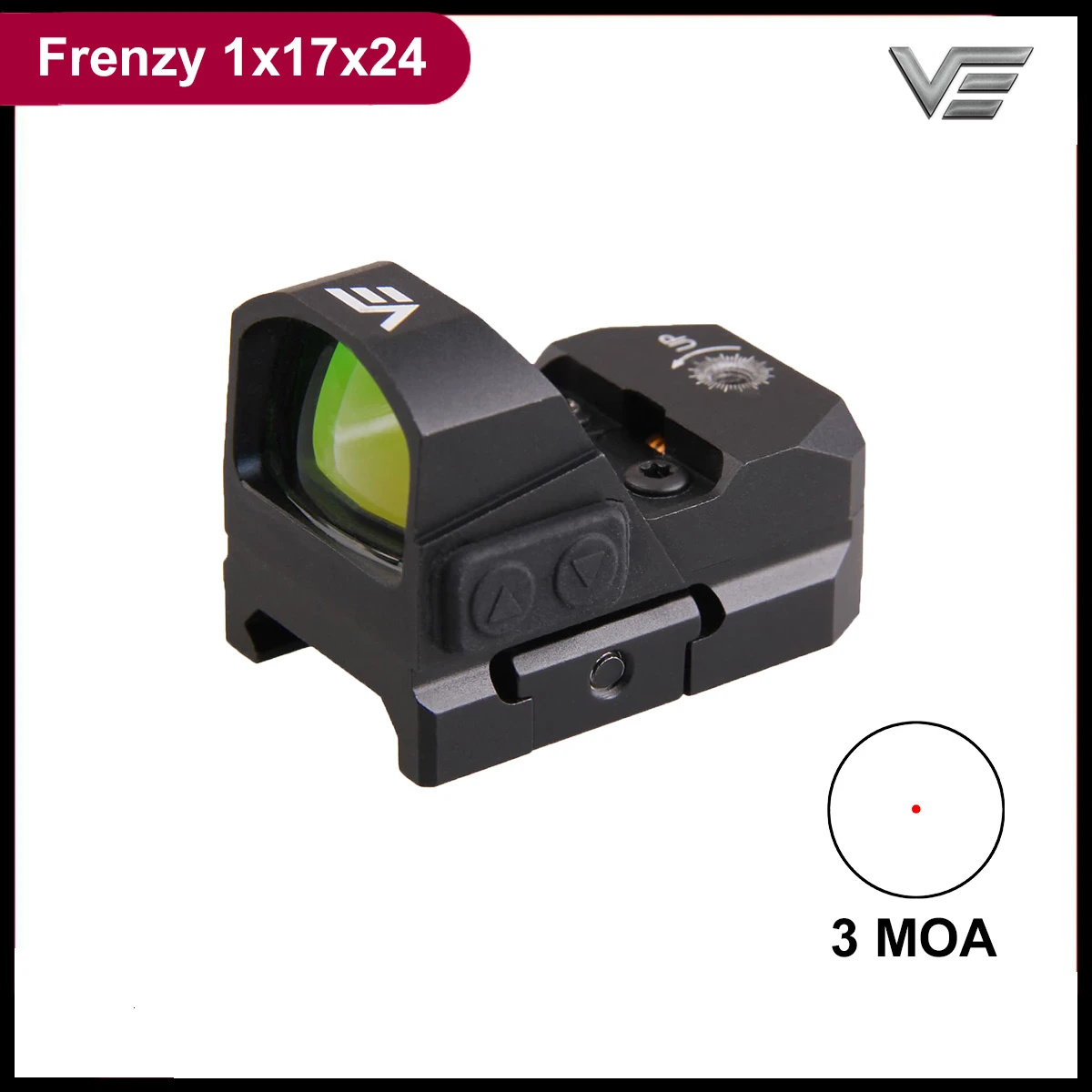 Векторная оптика Frenzy 1x17x24 AR15 M4 AK47 пистолет красная точка прицел 9 мм Мини прицел с водонепроницаемостью подходит 21 мм Пикатинни Глок 17 19