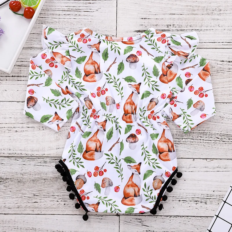 Боди для малышей боди одежда с изображением грибов цветочным рисунком длинными