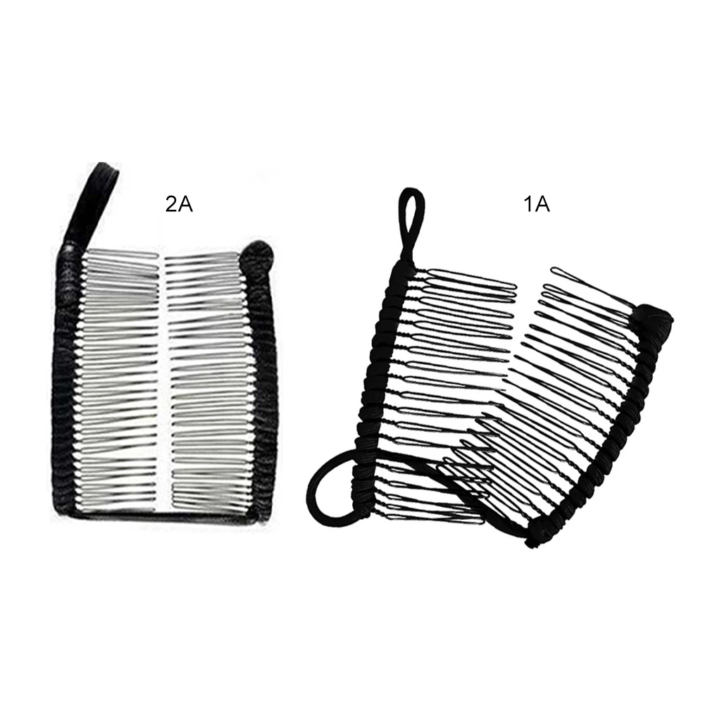 

1pc Banana Double Clip Magic Ponytail Holder Hair Accessories Vintage Banana Comb Flexible French Banana Clip For Women Stretch