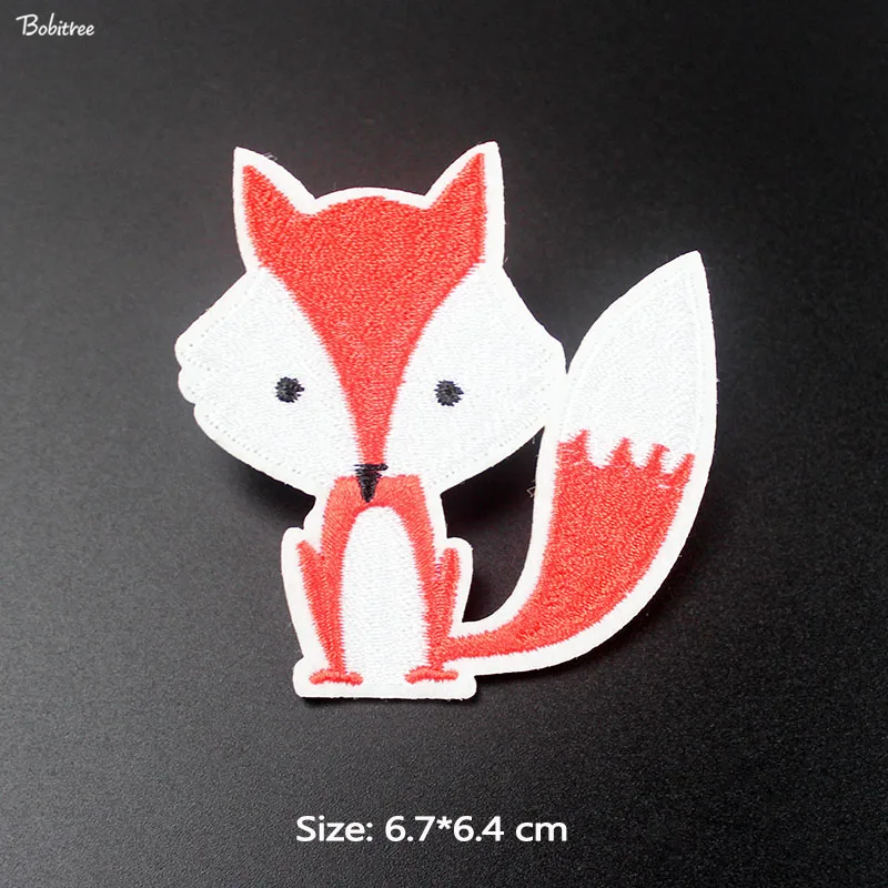 1 шт. мультяшная лиса нашивка значки с вышивкой термопереводки железная детская