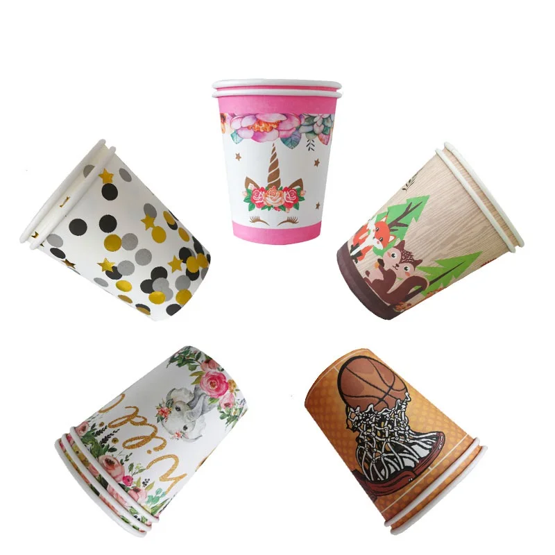 

Birthday Decorations Disposable Tableware Set Paper Straws Cups Plates Banner Napkins Boy Girl Kids Adult Birthday Party Decor