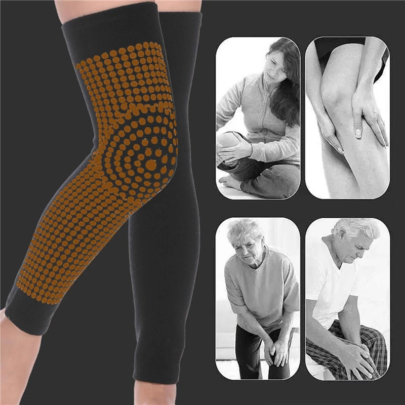 

1 Pair New Knee Support For Arthritis Joint Pain Relief Recovery Matrix Self Heating Knee Pads Brace Sports Kneepad Tourmaline