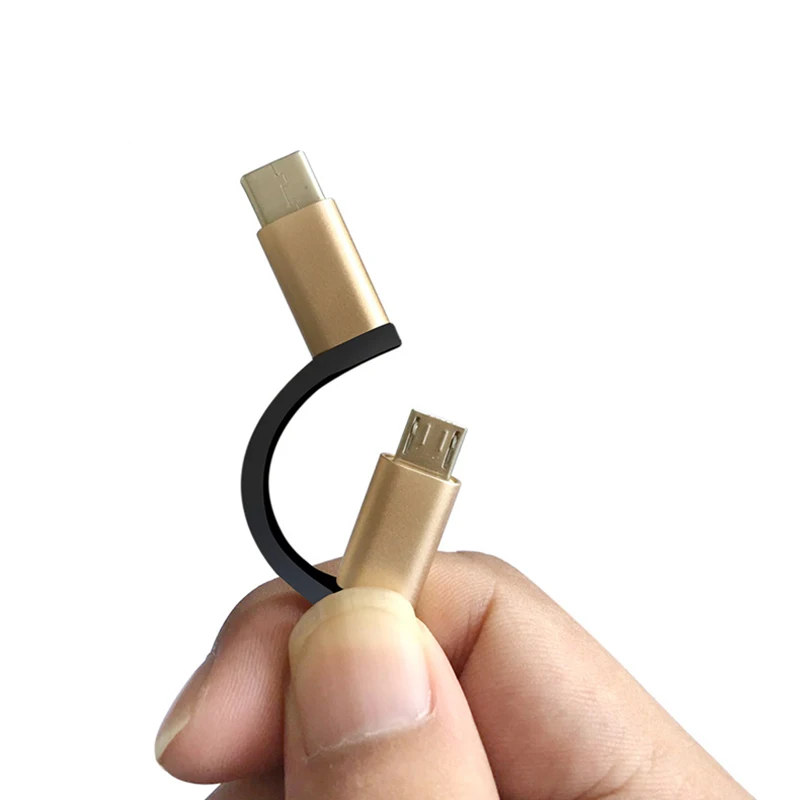Адаптер Uverbon USB 3.0 OTG с 2 разъемами Type C и Micro для телефонов Android 17 см|Переходники