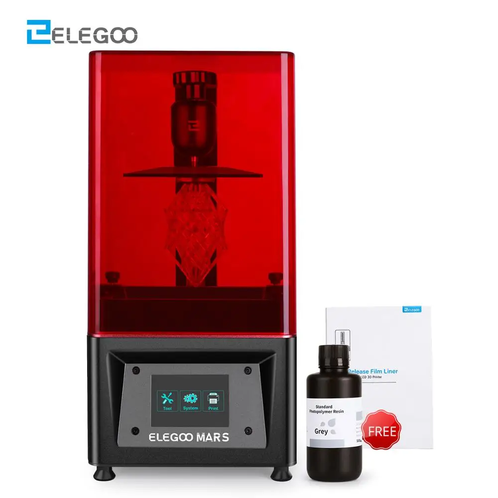 ELEGOO Mars UV набор для фотовспышки LCD 3D принтера с полимерным набором или FEP пленками 3