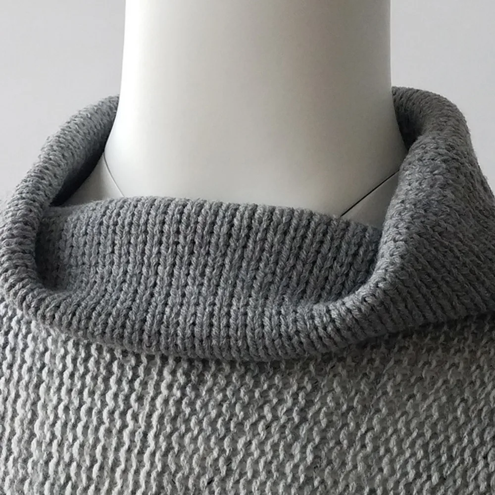 2019 Long Pullovers Winter Knit Jumper Sweater Women Plus Size 3xl Pull Femme Colorful Turtleneck Maxi Loose | Женская одежда