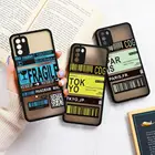 Чехол для Xiaomi Redmi Note 10 Pro, чехол для Redmi Note 9 Pro, 10S, 9S, 8, Твердый чехол из поликарбоната для Redmi 10, 9, 9A, 9C, чехол с рисунком NFC для авиакомпании и билета