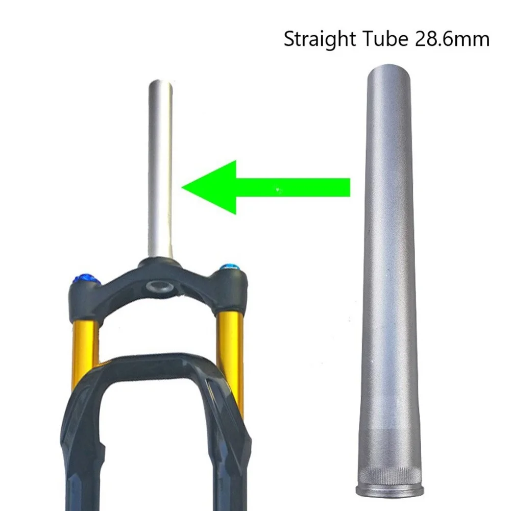 

Bicycle Fork Head Tube 28.6x244mm Mountain Bike Front Fork Extension Head Tube Aluminum Alloy Steerer Tube