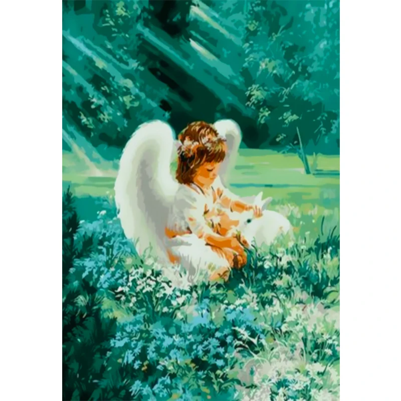 

Раскраска по номерам на холсте, Набор для раскрашивания по номерам масляными красками, подарок для девушек