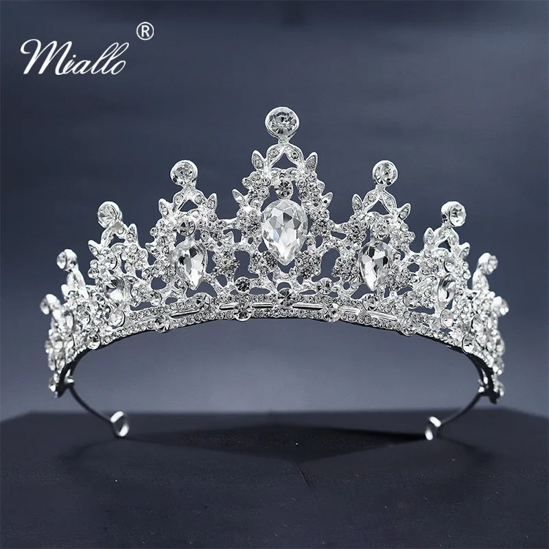 Диадемы и короны Miallo женские винтажные Свадебные украшения в Европейском стиле с