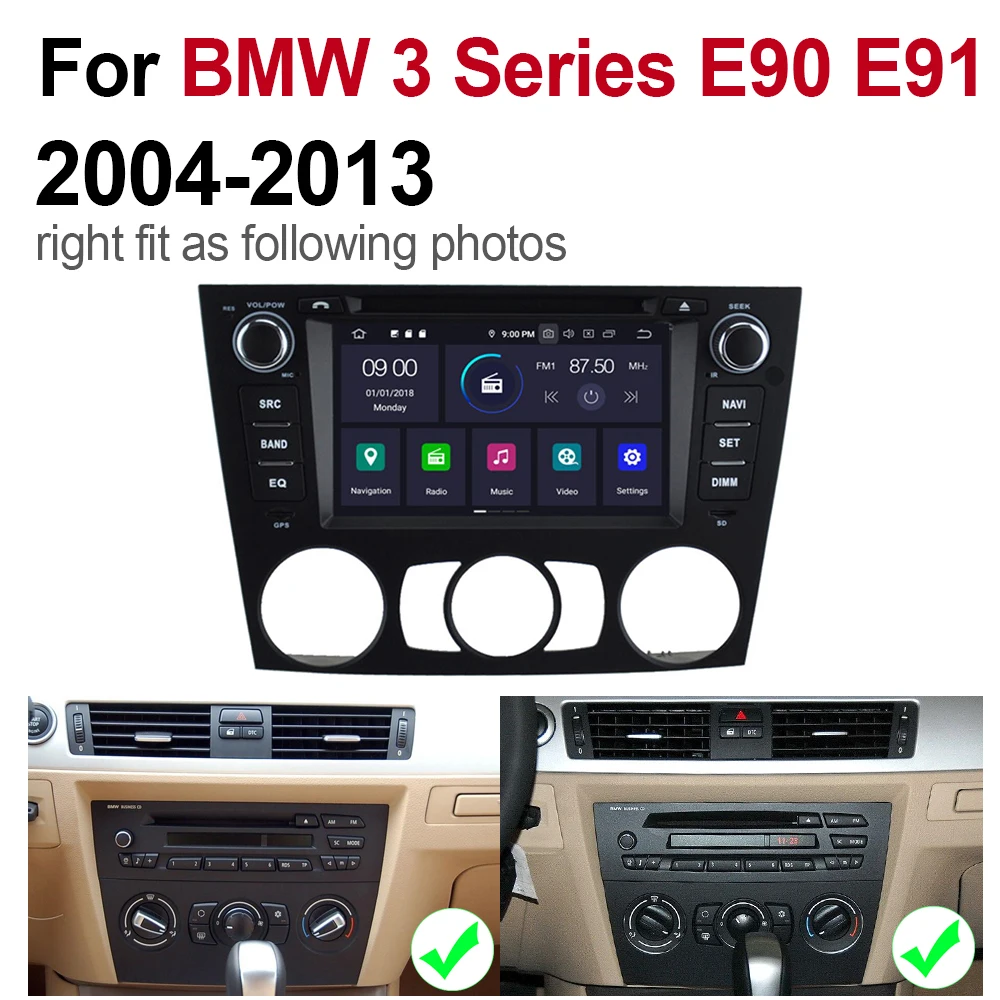 2 Din Автомобильный мультимедийный плеер Android 9 авто радио для BMW 5 серии E39 1995 ~ 2003 DVD