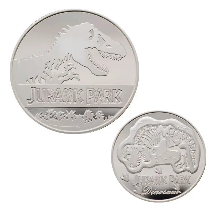 Новое поступление 2019 памятная монета динозавра парка юрского периода