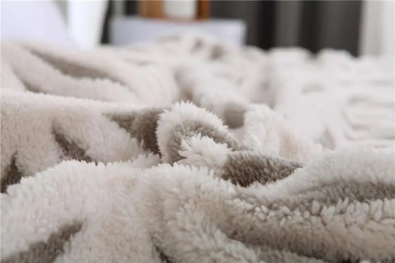 

40Winter Flannel Jacquard Blanket Adult Soft Thick Sherpa Throw Blankets for Beds Sofa Couch Frazadas Mantas De Cama Cobertor