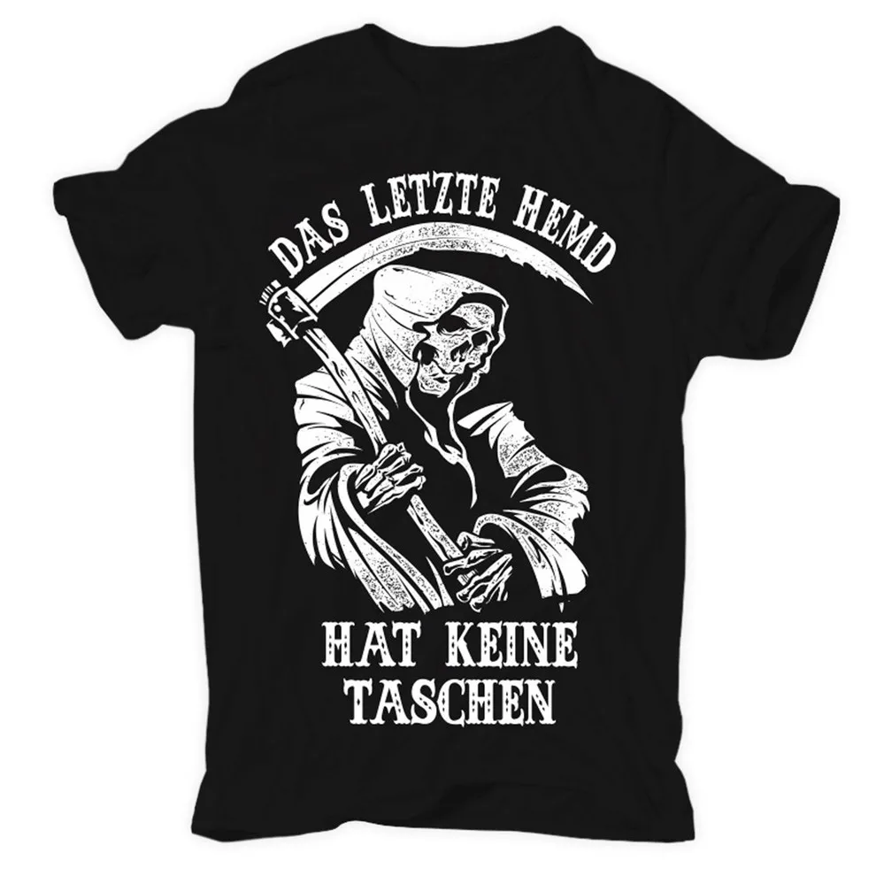 Футболка последняя рубашка без карманов Grim Reaper 666 Devil Metal Death слоган Повседневная