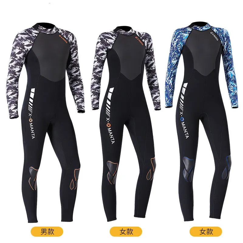 

3mm Neoprene Wetsuit Full Body Warm Rashguard Diving Swimming Surfing Scuba Wet Suits Dive Men Women 2021 Spearfishing Surfing W