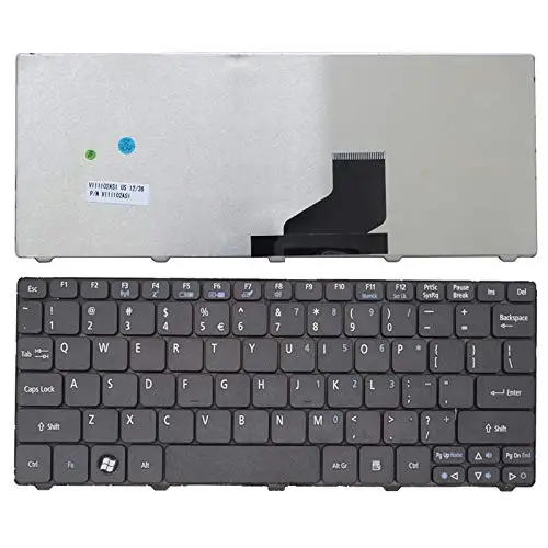

Клавиатура для ноутбука Acer, для Aspire One D255 D257 AOD257 D260 D270 521 532 532H 533 AO521 AO533 NAV50, Черная