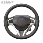 Чехол рулевого колеса чехол рулевого колеса автомобиля для Honda CR-Z CRZ 2016 - 2011 черная кожа ручного шитья