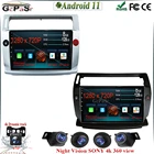 Автомагнитола 9 дюймов, Android 11, мультимедийный проигрыватель, головное устройство с GPS, Bluetooth, Wi-Fi для Citroen C4, C-Triumph, C-Quatre 2004-2009