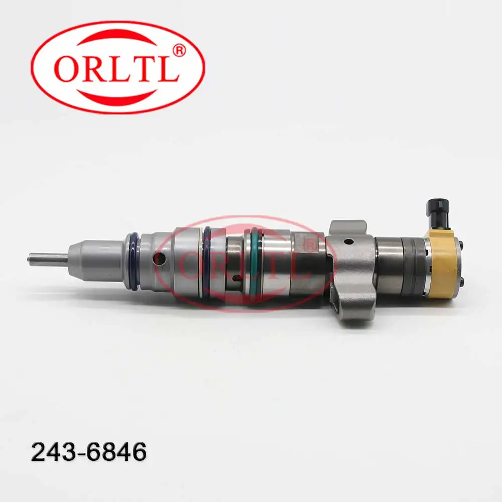 

ORLTL 243-6846 Diesel Fuel CAT C-9 Engine Injector 2436846 Common Rail Injector For Caterpillar Excavator Car