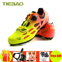 tiebao road cycling shoes men pro sapatilha ciclismo women racing road bike shoes nylon tpu breathable auto lock bicycle shoes