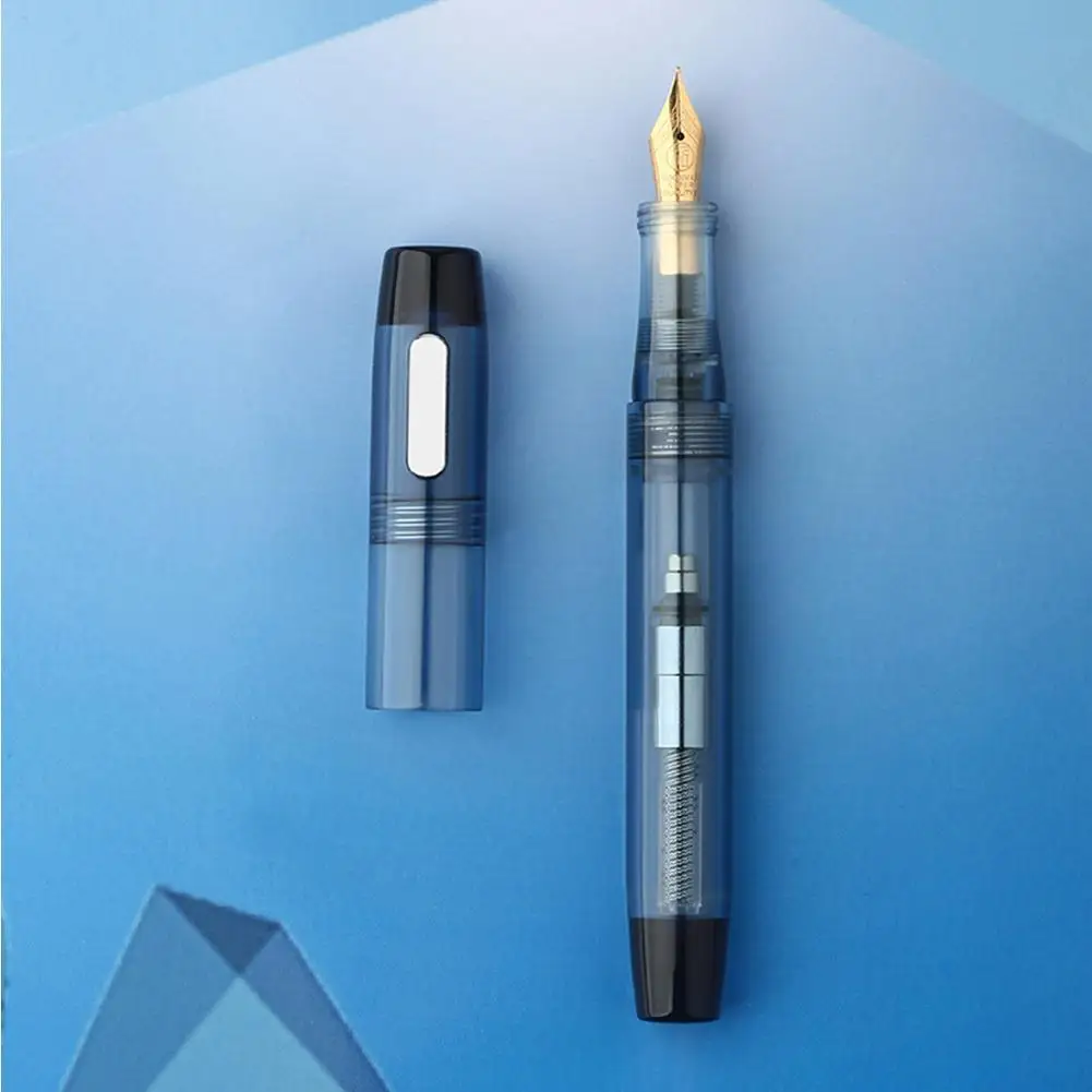 

Transparent Large-capacity Fountain Pen Stylish Design Pen Ink Nib Pen Set Eyedropper Fine Quality with High Converter and P6M5
